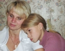 Хозяйка фестиваля Татьяна Смирнова с дочкой