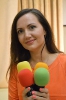 Дарина Литвинова с микрофонами